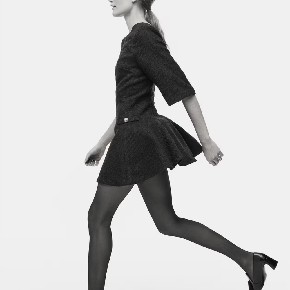 H&M Black Flared Dress